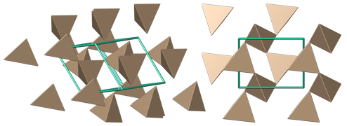 chemistry, crystal, crystal structure, crystallography, hexagonal, polyhedron, quartz, silicate, sio2, visualization, бетехтин, кварц, кристалл, кристаллическая решетка, кристаллография, минерал, окислы, силикаты, тригональная сингония