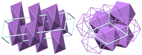 chemistry, crystal, crystallography, кристалл, кристаллическая решетка, кристаллография, polyhedron, lattice system, crystal structure, visualization, hexagonal, минерал, сингония, arsenic, мышьяк, пинакоидально-ромбический габитус
