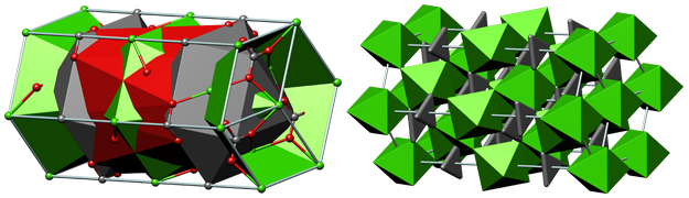 caco3, calcite, carbonate mineral, chemistry, crystal, crystal structure, crystallography, hexagonal, polyhedron, visualization, бетехтин, кальцит, карбонаты, кристалл, кристаллическая решетка, кристаллография, минерал, тригональная сингония