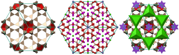  crystal structure, crystallography, erionite, mineral, гексагональная сингония, кристаллическая решетка, кристаллография, минерал, эрионит