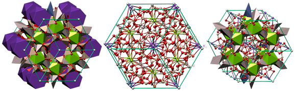 crystal structure, crystallography, kfe(al5si10)o30, mineral, osumilite, silicates, гексагональная сингония, кристаллическая решетка, кристаллография, минерал, осумилит, силикаты