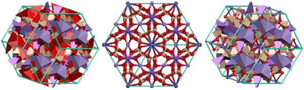 crystal structure, crystallography, kna2fe2li3si12o30, mineral, sugilite, гексагональная сингония, кристаллическая решетка, кристаллография, минерал, сугилит